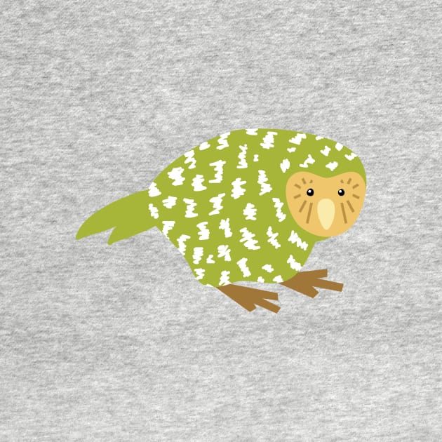 Cute Kakapo by Rebecca Tiana